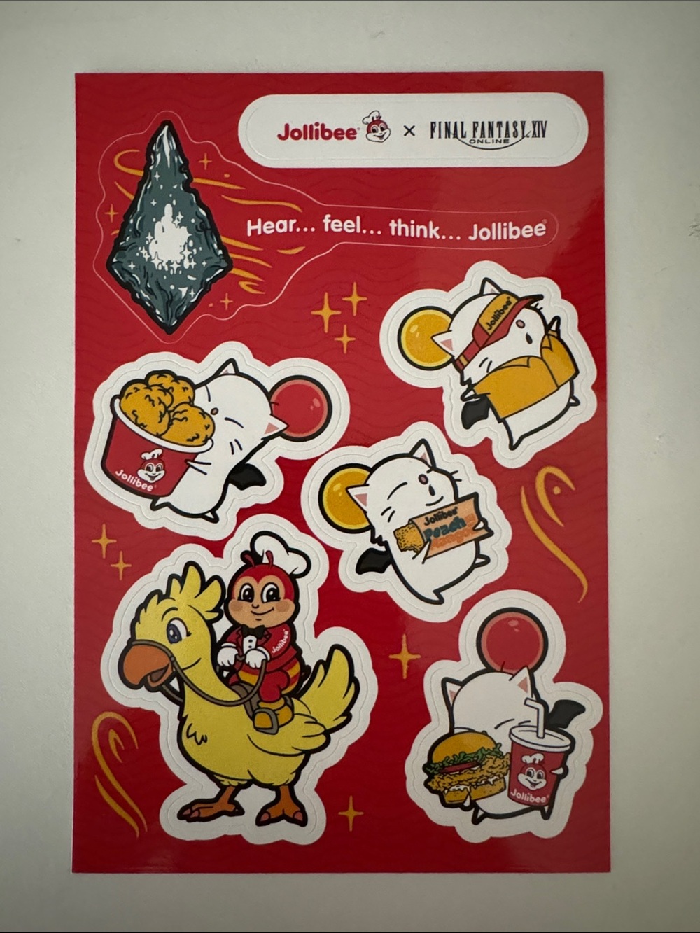 Jollibee x Final Fantasy Sticker Sheet